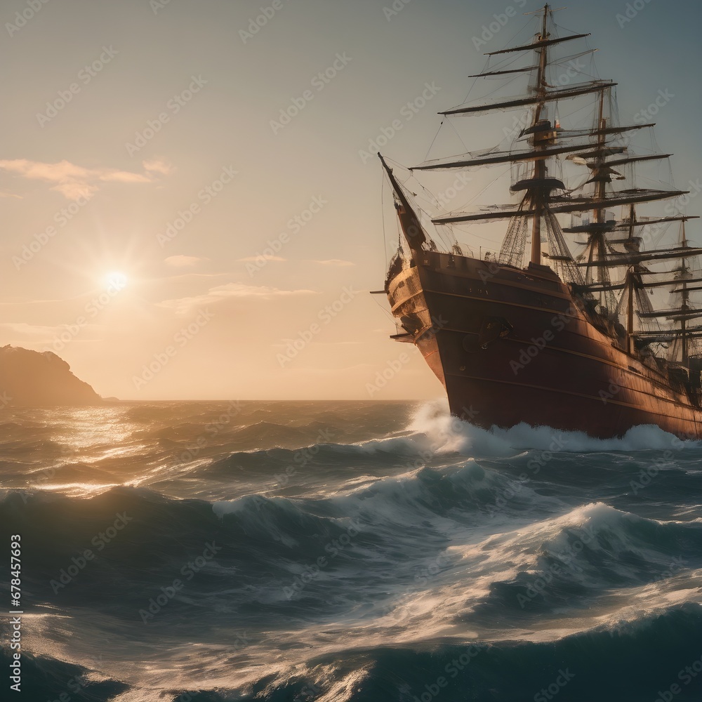 Obraz premium Battle Ship Background Very Cool