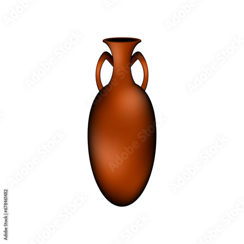 Amphora icon on white.