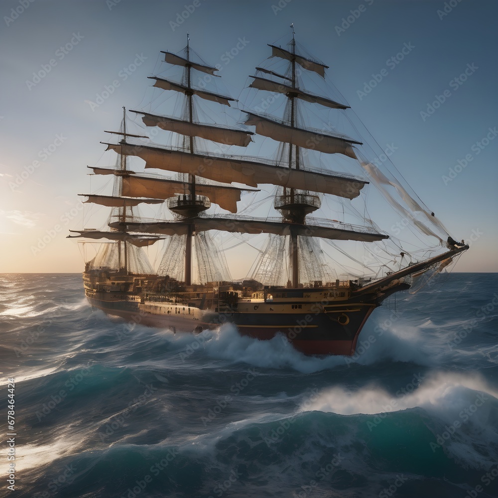 Obraz premium Ship Background Very Cool