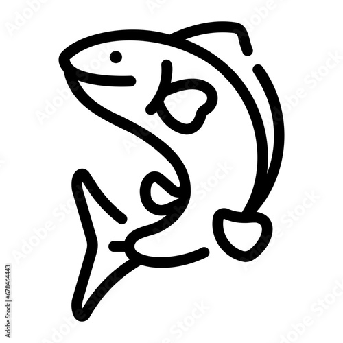 fish Line Icon