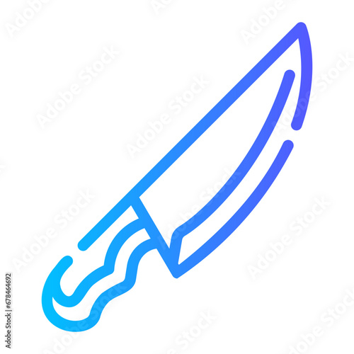 knife Line Gradient Icon