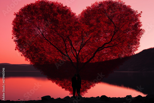The heart tree is a symbol of pure and unfailing love for Valentine's Day and other special days. © jkjeffrey