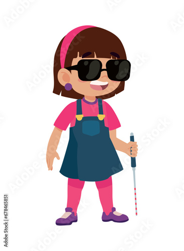 girl disability blind
