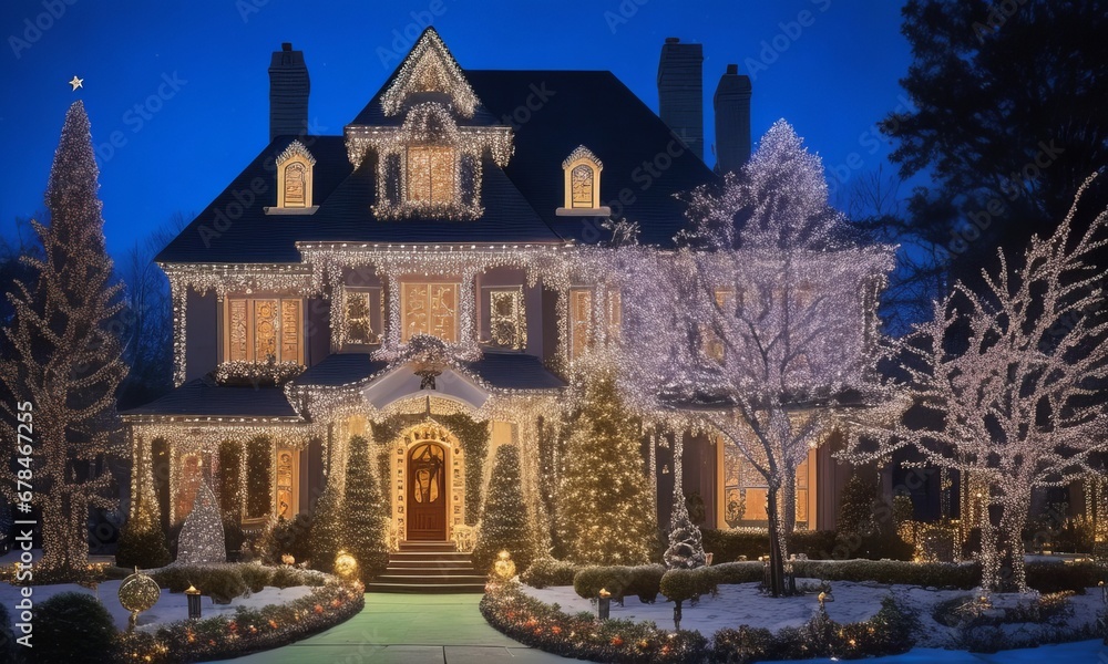 Christmas lighting out of the house Christmas lighting out of the house