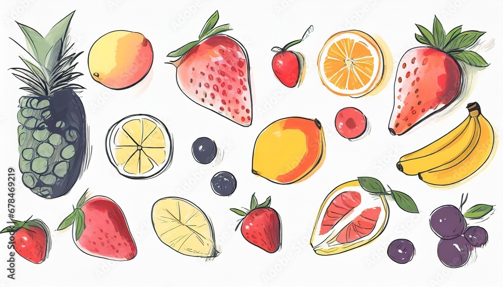 a background of fruit a background of fruit