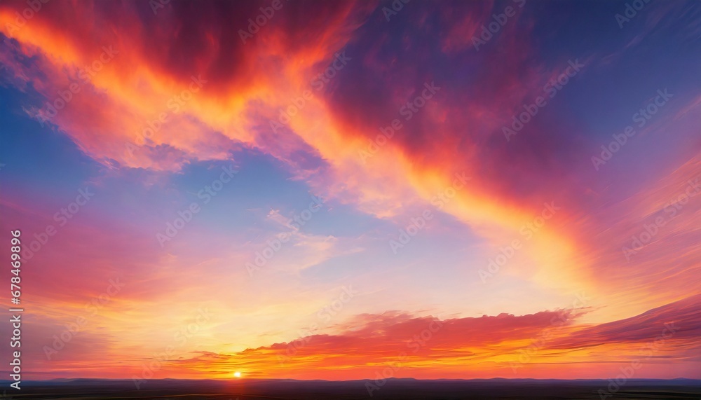 Obraz premium a vibrant sunset