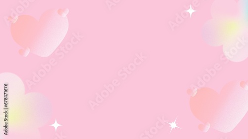  Glitter style pink hearts background with glowing sparkles 2 - 1