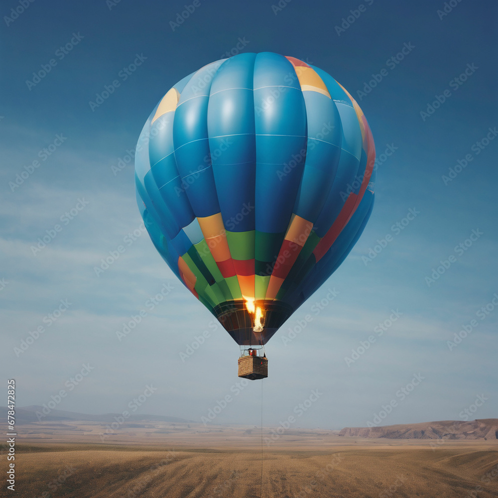 Fototapeta premium Blue Monday celebration with blue balloon background