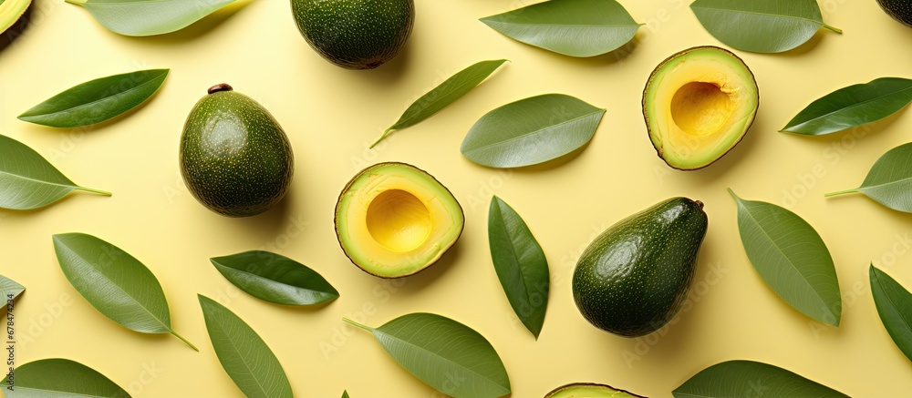 Pattern of green resembling avocado Pattern of green resembling avocado