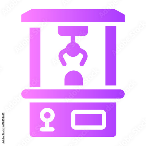 claw machine Gradient icon