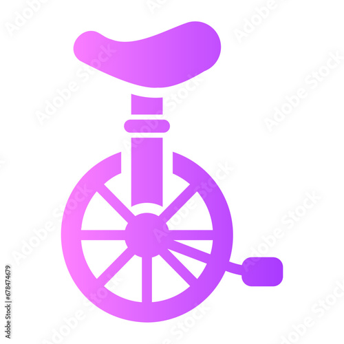 unicycle Gradient icon