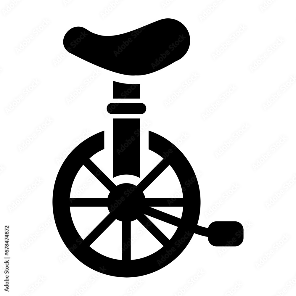 unicycle Solid icon
