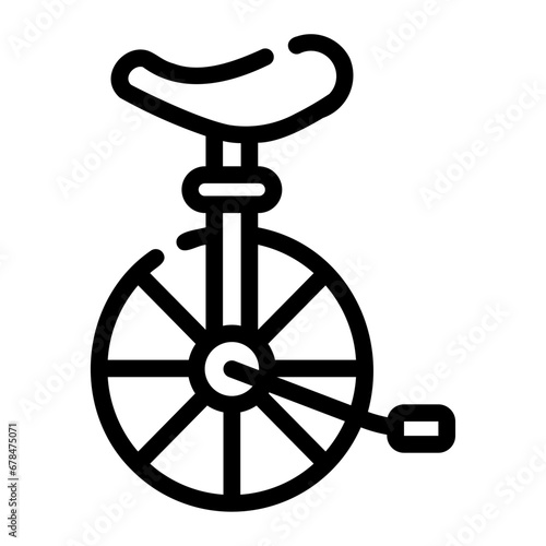 unicycle Line Icon