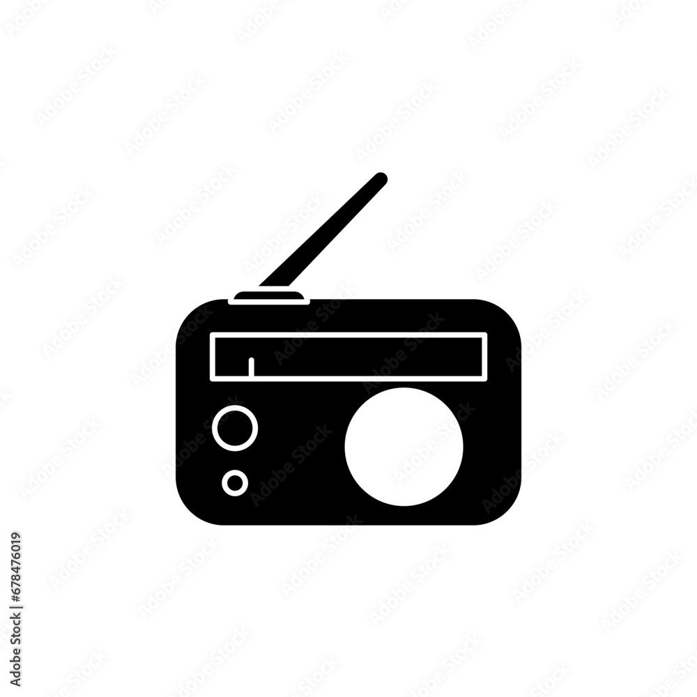 Radio concept line icon. Simple element illustration. Radio concept outline symbol design. Radio concept line icon. Simple element illustration. Radio concept outline symbol design.
