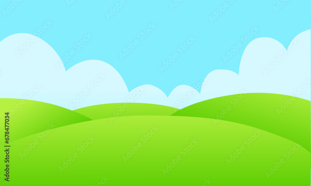 Obraz premium Vector natural landscape background