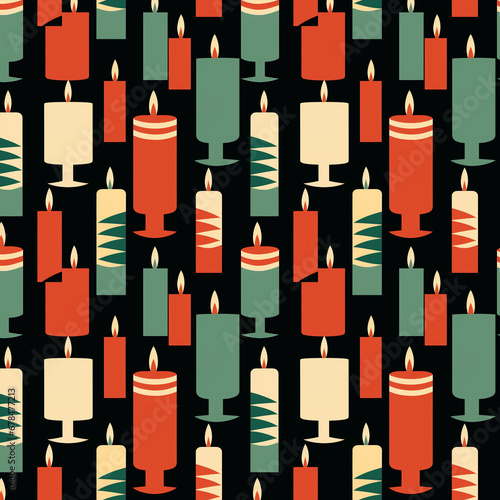 Bauhaus Style Christmas Candles 2K