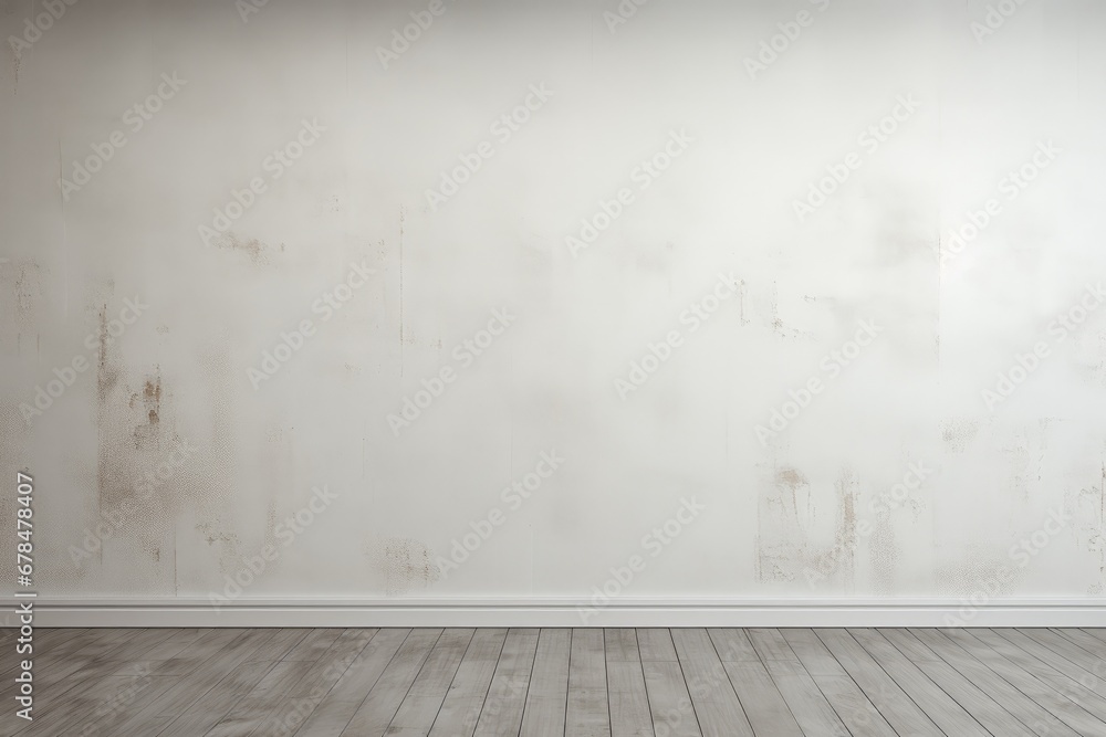 Empty room and wall and wooden floor with interesting with glare from the window. Interior background for the presentation. Generative AI Empty room and wall and wooden floor with interesting with glare from the window. Interior background for the presentation. Generative AI