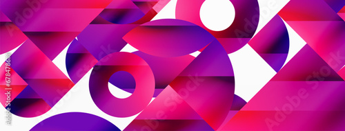 Vector background. Minimalist geometric backdrop adorned with circles and shapes. Abstract art inviting creativity for digital designs, presentations, website banners, social media posts