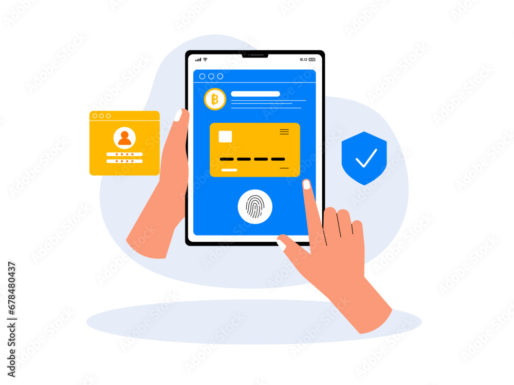 Online secure payment illustration. Secure payment illustration. Online secure payment illustration. Secure payment illustration.