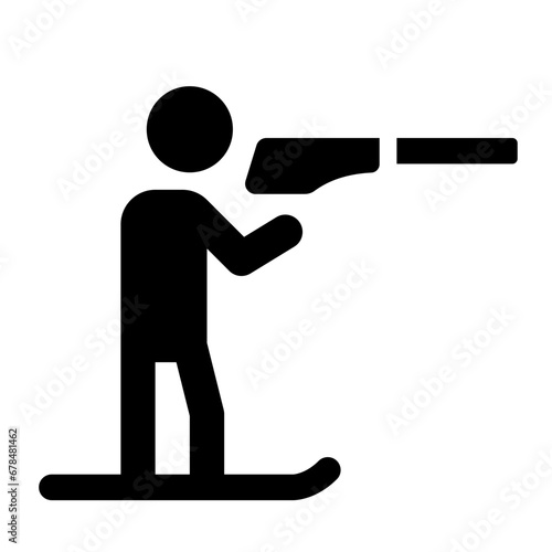 Biathlon Ski Icon