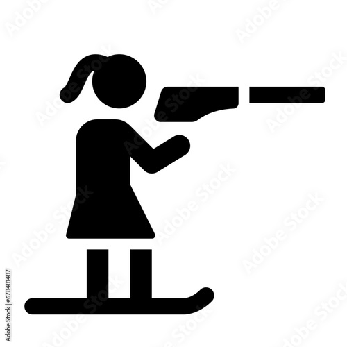 Biathlon Ski Icon