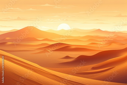 sunset in the desert © rushay