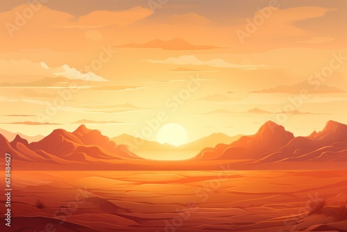 Sunset seen over landscape 