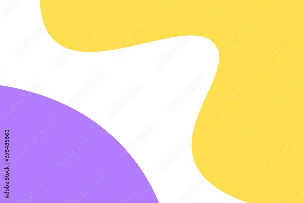 Minimalist abstract background, wavy shapes soft yellow, white, purple pastel color. Vector illustration Minimalist abstract background, wavy shapes soft yellow, white, purple pastel color. Vector illustration