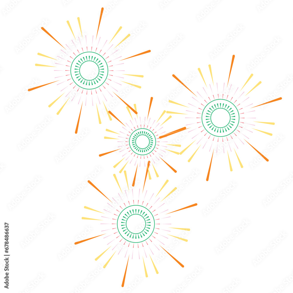 Fireworks celebrate Loy Krathong holiday in Thailand Fireworks celebrate Loy Krathong holiday in Thailand