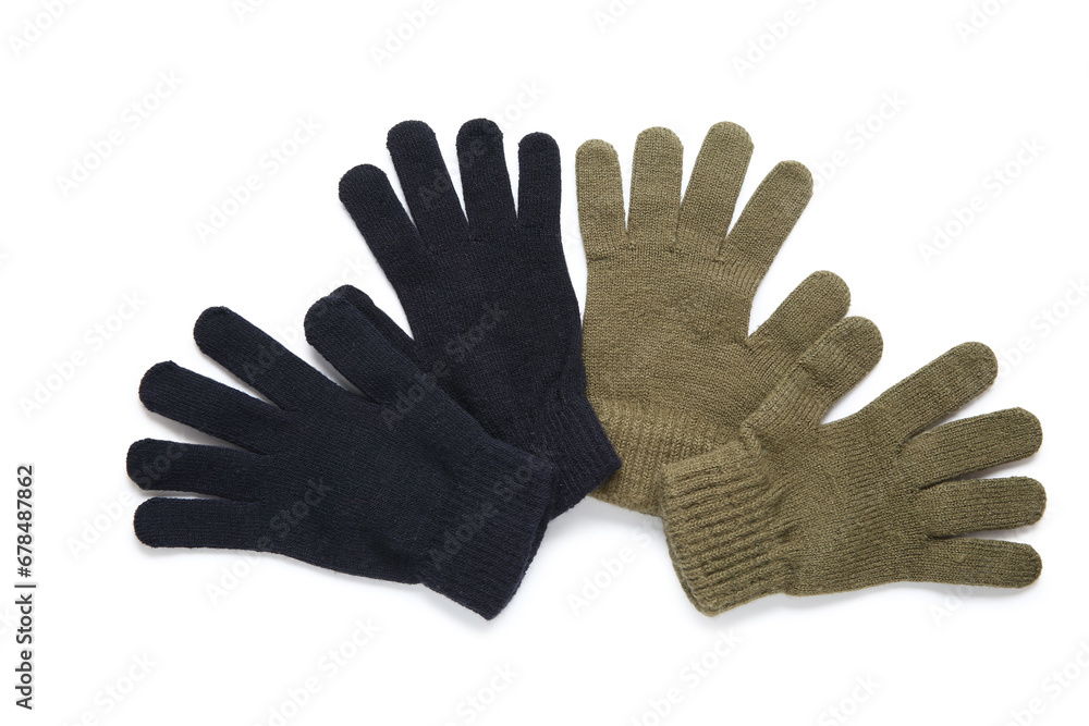 Warm gloves isolated on white background Warm gloves isolated on white background
