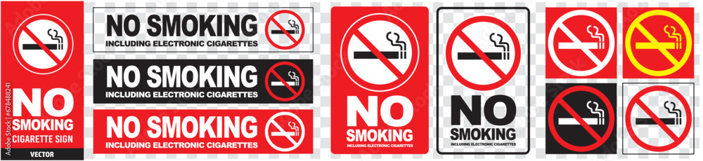 No smoking cigarette sign vector No smoking cigarette sign vector