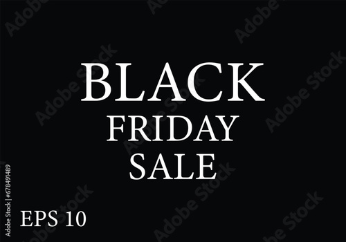 Black Friday Sale Stylish text illustration design