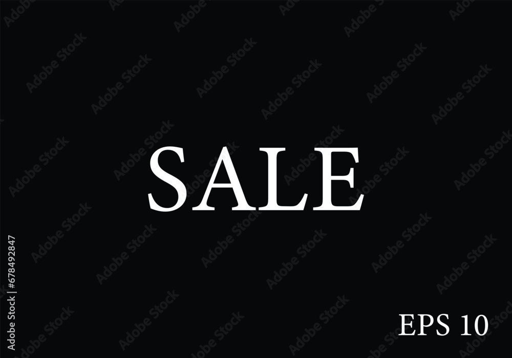 Sale Stylish text illustration design