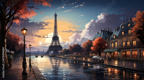 Paris Tourism Background