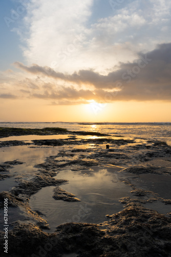 sunset over the sea