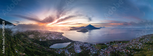 Mount Gamalama, in Ternate, North Moluccas in Indonesia taken from Ngade Lake in the middle of the island. Ternate is well known as the city of spices in history.
