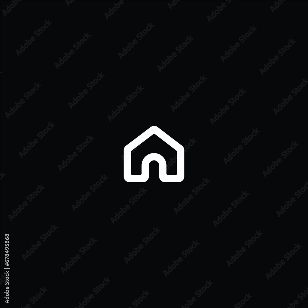 Initial Home Flame Logo Design Template Initial Home Flame Logo Design Template