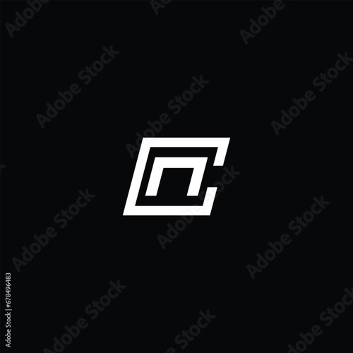 Initial Letter cn Flame Logo Design Template