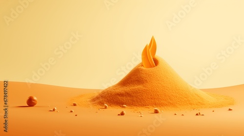 Spicy minimalistic desert. Generated AI