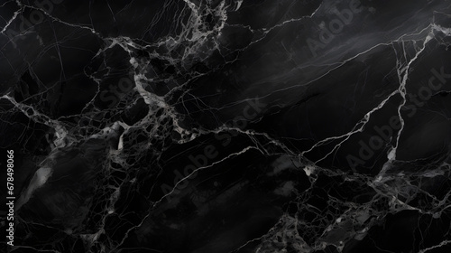 black marble background. black Portoro marble wallpaper and counter tops. black marble floor and wall tile. black travertino marble texture. generative AI.