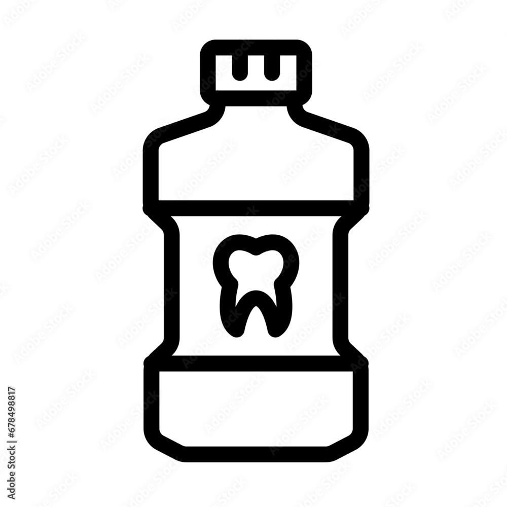 Mouthwash Outline Icon