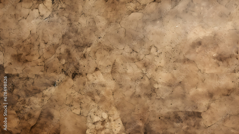 Brown paper Newspaper marble texture. generative AI.