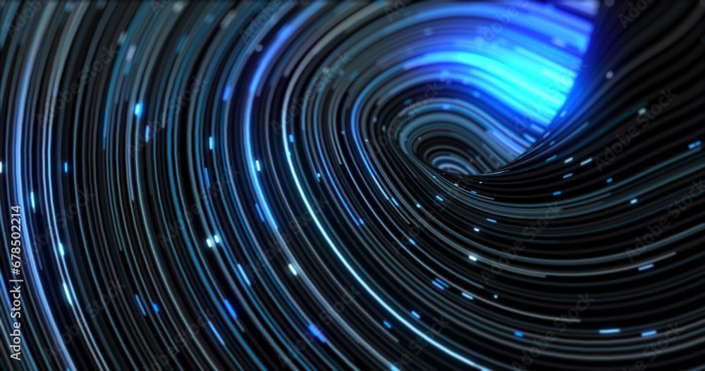 Blue energy abstract swirling curved swirl lines of glowing bright magical energy streaks and flying particles background Blue energy abstract swirling curved swirl lines of glowing bright magical energy streaks and flying particles background