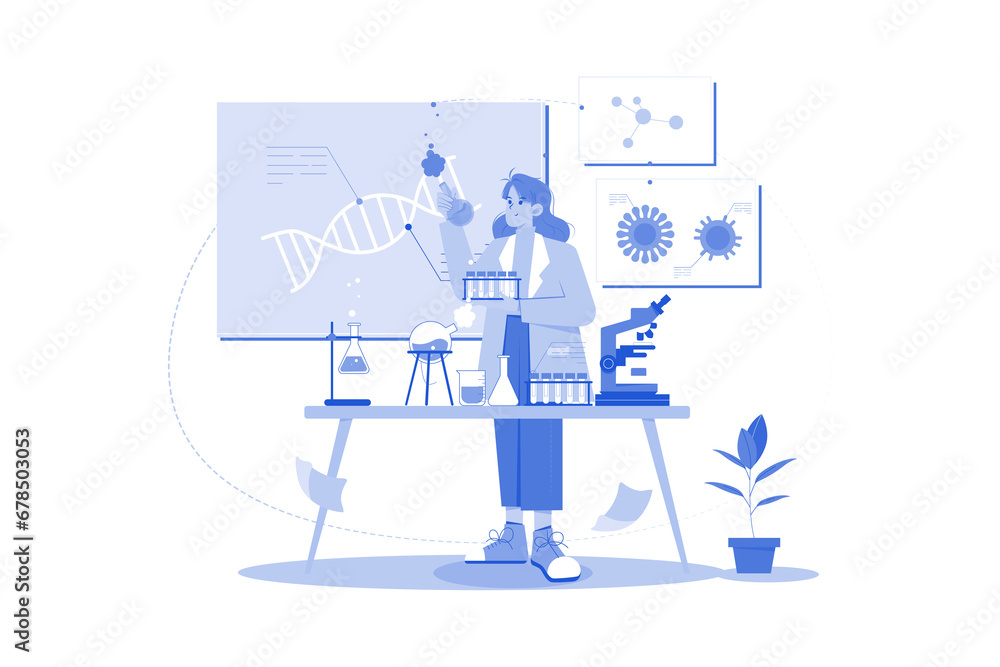 Biostatistician analyzing medical research data.