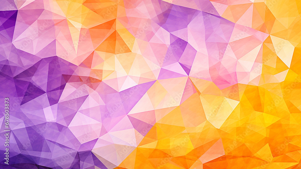 Lavender and Citrus Orange Geometric Mosaic Vibrant Pattern Lavender and Citrus Orange Geometric Mosaic Vibrant Pattern