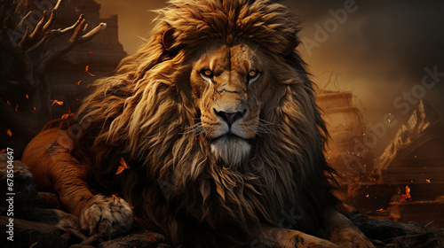lion photo wallpaper