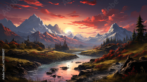 Beautiful wilderness background