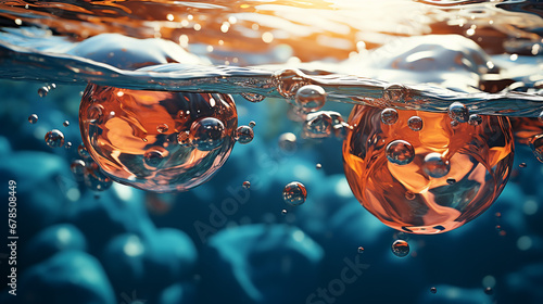 water drops on a glass HD 8K wallpaper Stock Photographic Image 