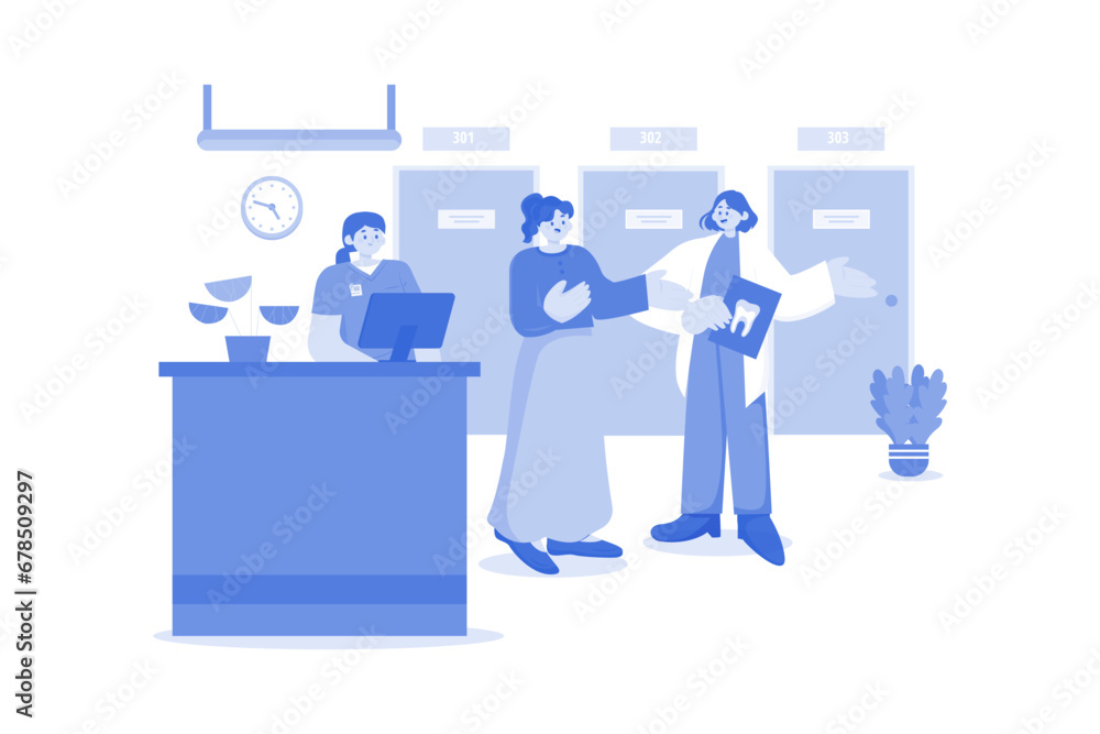 © freeslab - Orderly ensuring cleanliness and organization in medical facilities.