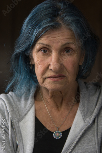 Senior Woman's Portrait: A Life of Stories Told Through Her Gaze